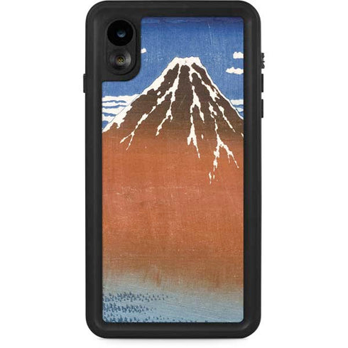 Hokusai Fuji Mountains in clear Weather iPhone Cases